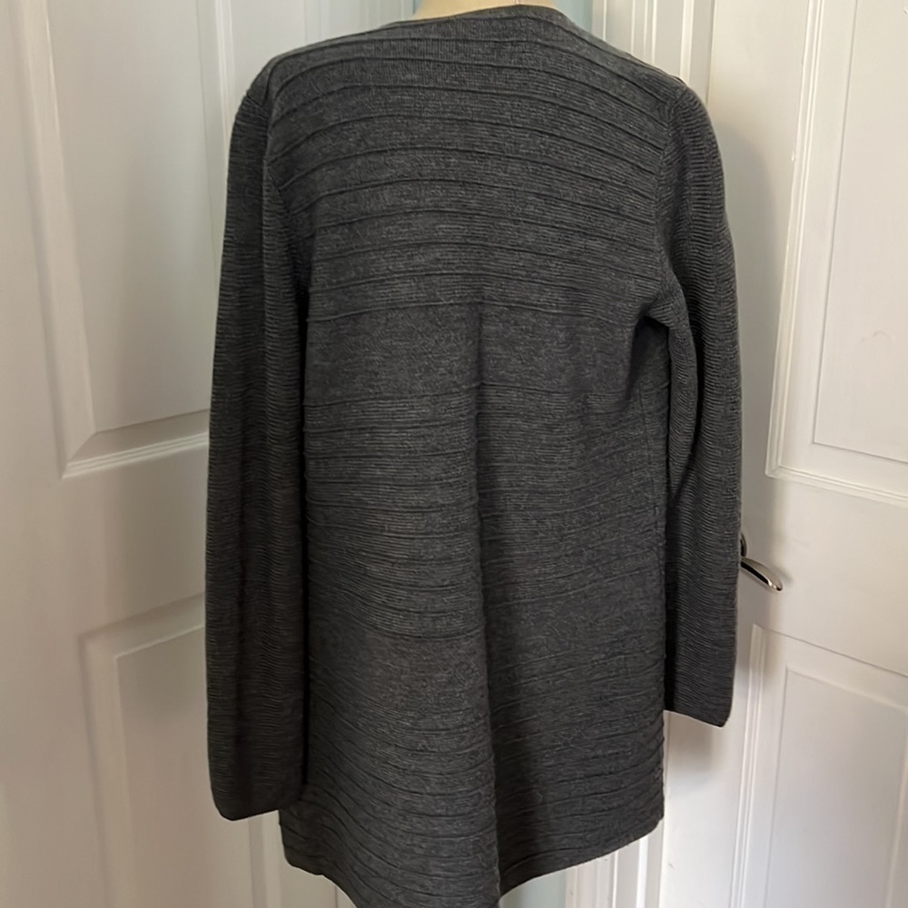 Talbots Pure Merino Wool Open Front Fly Away Sweater size S - Picture 3 of 10